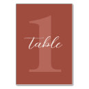 Search for rustic wedding table cards Terracotta