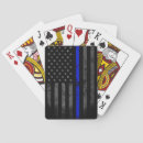 Search for thin blue line playing cards Patriotic