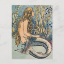 Search for vintage mermaid postcards Fairy