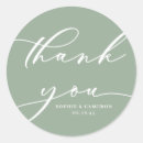 Search for sage green thank you stickers Script