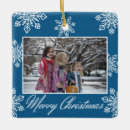 Search for 2 sided photo christmas tree decorations Snowflakes