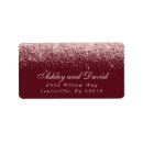 Search for rose gold confetti return address labels Trendy