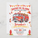 Search for fire station invitations Red fire truck
