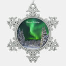 Search for night christmas tree decorations Aurora borealis