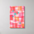 Search for pink and teal canvas prints Modern