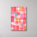 Search for pink and teal canvas prints Orange
