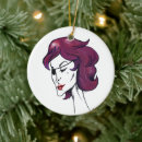 Search for purple christmas tree decorations Lady
