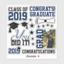 Search for graduation congratulations stickers Grad party