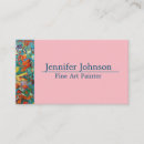 Search for fine art business cards Artist