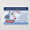 Search for sail boat baby shower invitations Navy