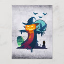 Search for pumpkin head postcards Halloween illustration