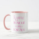 Search for french bonjour mugs Pink