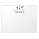 Search for wedding notepads Monogrammed