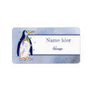 Search for winter animals return address labels Cartoon