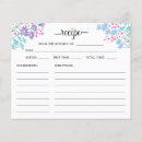 Search for bridal shower recipe cards Chic