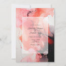 Search for black white red wedding invitations Watercolor