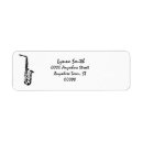 Search for saxophone return address labels Music