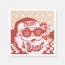 Search for funny christmas cocktail napkins Santa