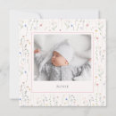 Search for flower square birth announcement cards Watercolor flowers