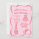 Search for red 30th birthday invitations Red and pink