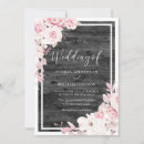 Search for black and blush wedding invitations Rustic