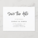 Search for minimalist save the dates Black and white