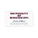 Search for college football return address labels Rebels