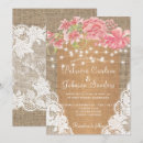 Search for burlap wedding invitations Burlap and lace