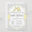 Search for yellow elephant baby shower invitations Gender neutral