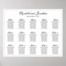 Search for 15 tables wedding seating charts Black and white