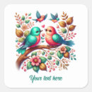 Search for love bird wedding stickers Cute