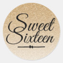 Search for black and gold sweet 16 stickers Glam