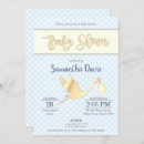 Search for gold polka dots invitations It's a boy