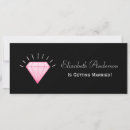 Search for diamonds bridal shower invitations Girly