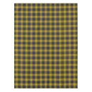 Search for yellow and black tablecloths Plaid