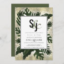 Search for rainforest wedding invitations Gold