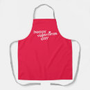 Search for happy valentines day aprons Red