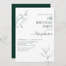 Search for green 60th birthday invitations Floral