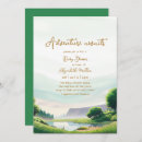 Search for adventure awaits baby boy shower invitations Gender neutral