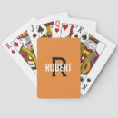 Search for orange playing cards Initial