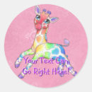 Search for giraffe cartoon stickers Wildlife