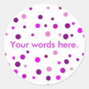 Search for pink and white polka dots stickers Purple