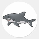 Search for great white shark stickers Fish