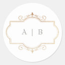 Search for sage green monogram stickers Classic round
