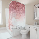 Search for pink glitter shower curtains Cute