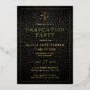 Search for gold foil graduation invitations Law school