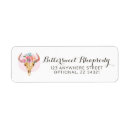 Search for cow print return address labels Watercolor