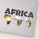 Search for african sunset stickers Giraffe