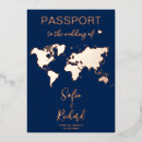 Search for rose gold map invitations Boarding pass