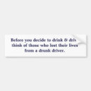 Search for drink drive bumper stickers Driving